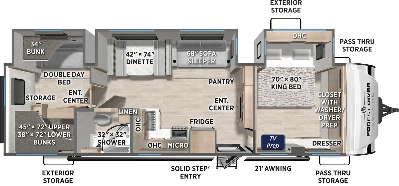 Solaire 3200TSBH Floorplan