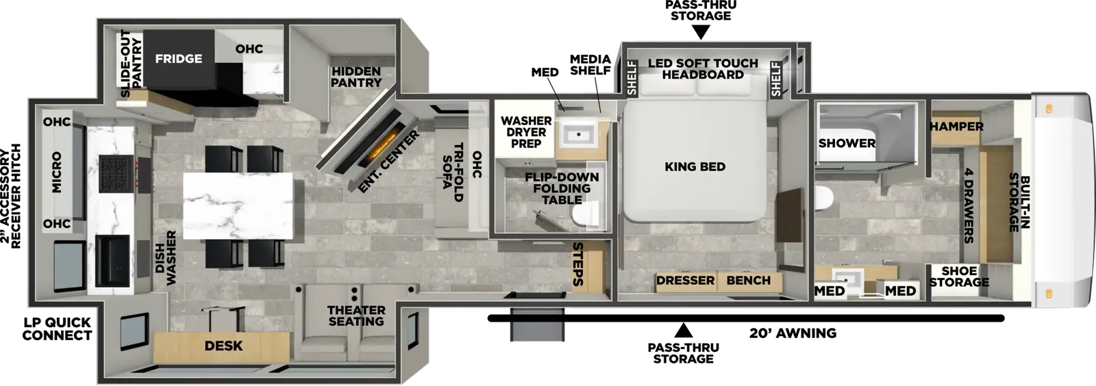 Phoenix 37LUX floorplan