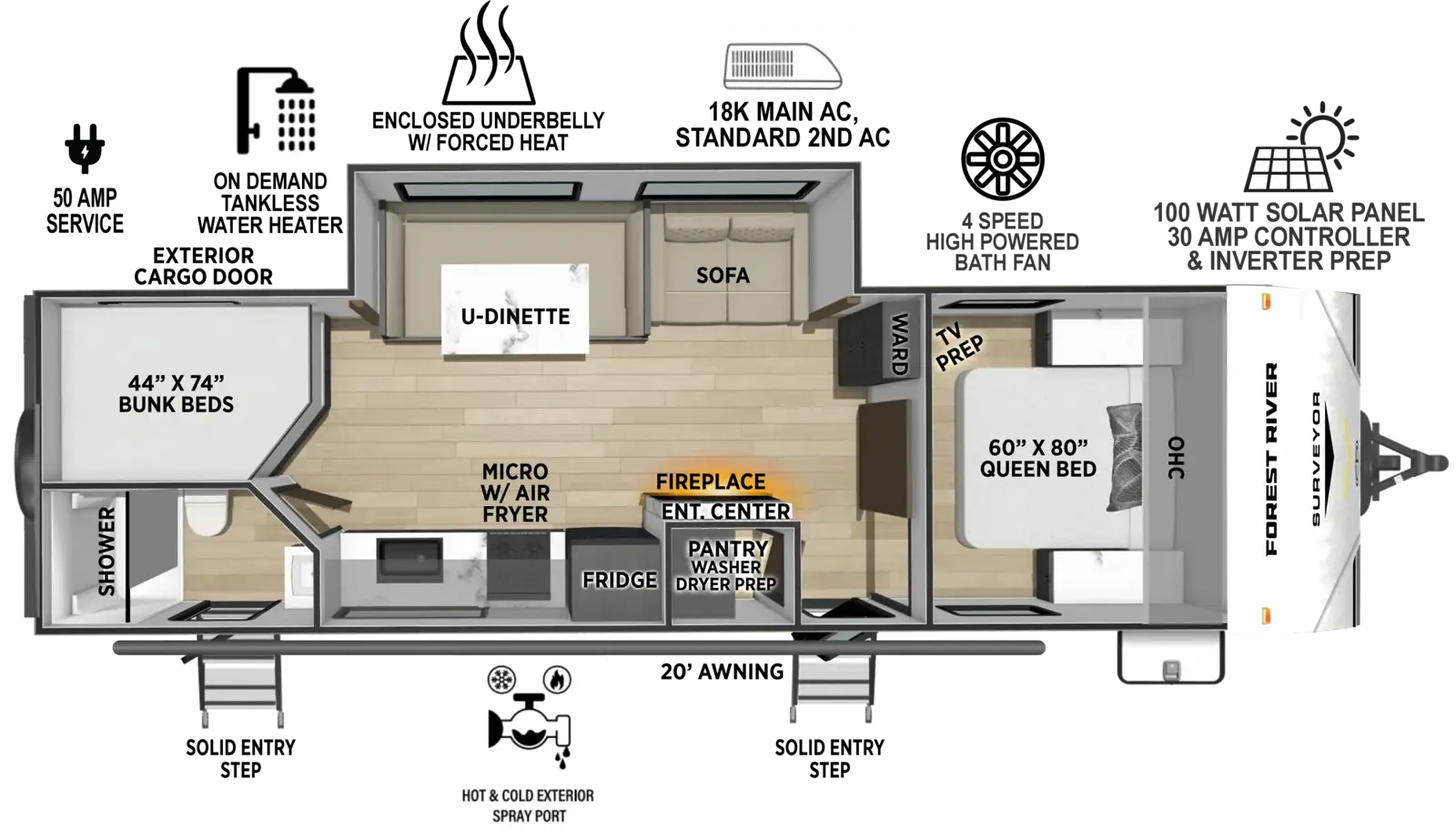 Surveyor Camp Series 27CAMP Floorplan
