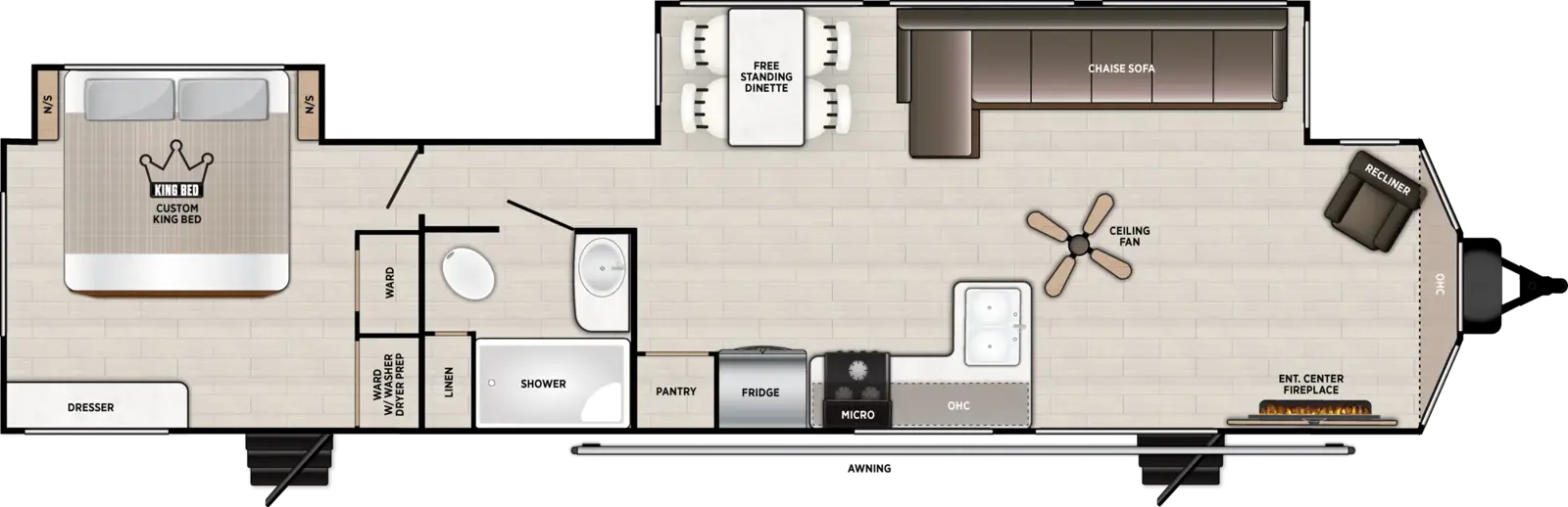 Wildwood Lodge 40FDEN Floorplan