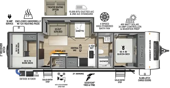 296QBLE Floorplan Image