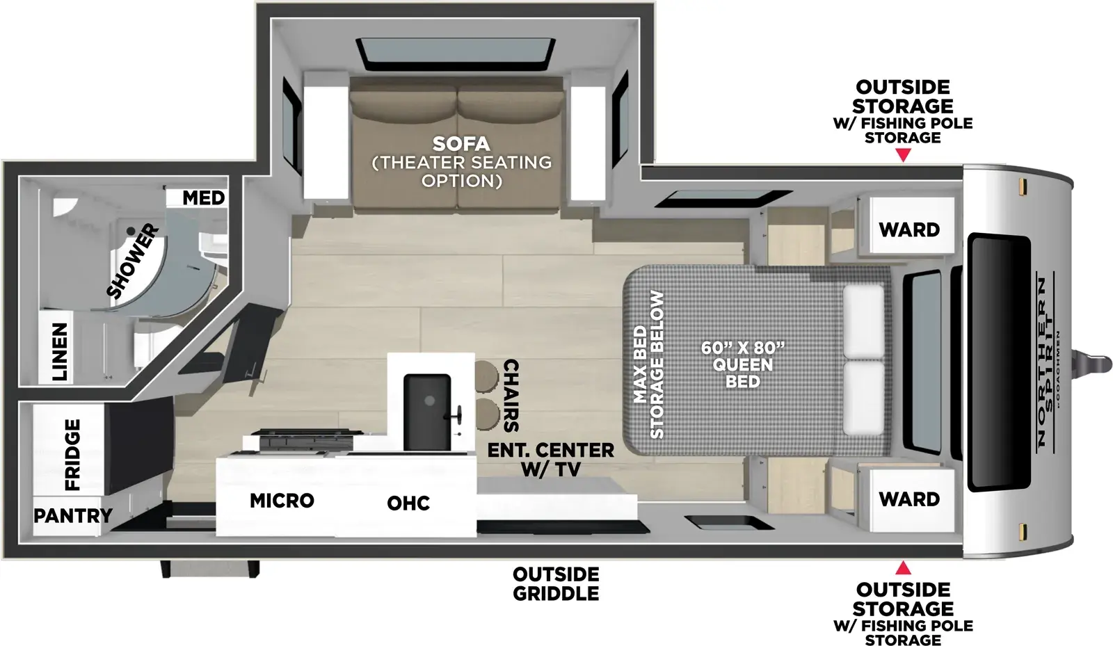 Northern Spirit 1943RB Floorplan
