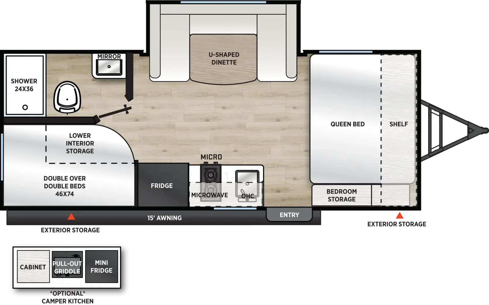 Catalina Summit Series 7 184BHSX floorplan