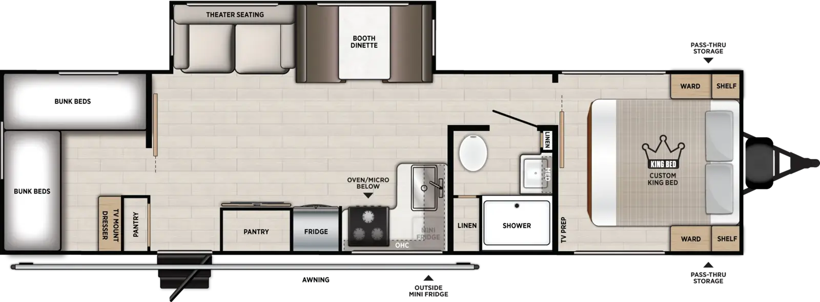 Vibe 2950QB Floorplan