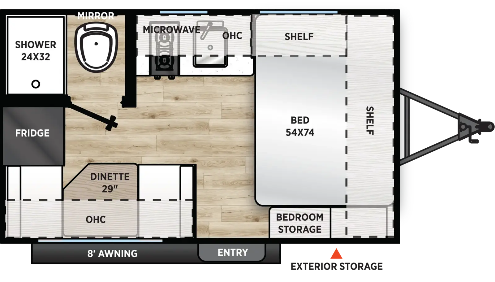Aurora Light 13RDX Floorplan