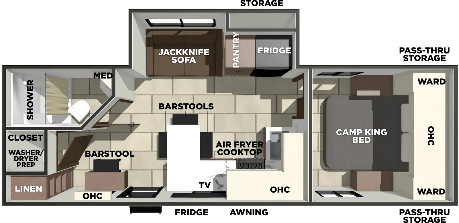 Tracer 255DS Floorplan