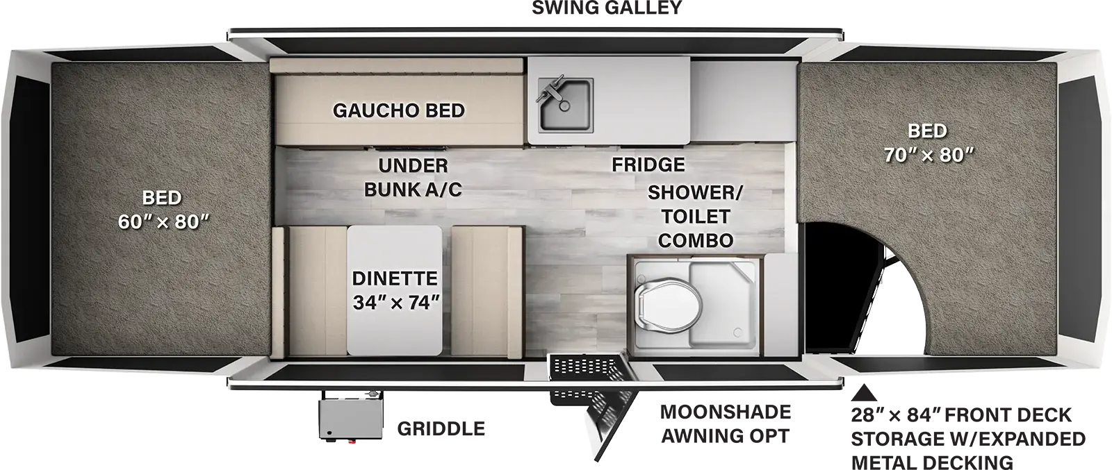 Flagstaff Tent 227MT Floorplan