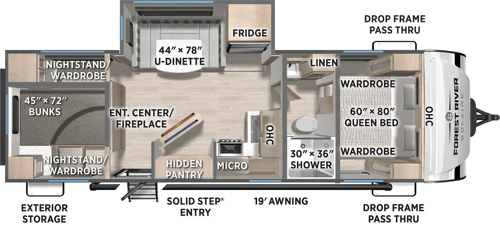 Solaire 2750BHS Floorplan