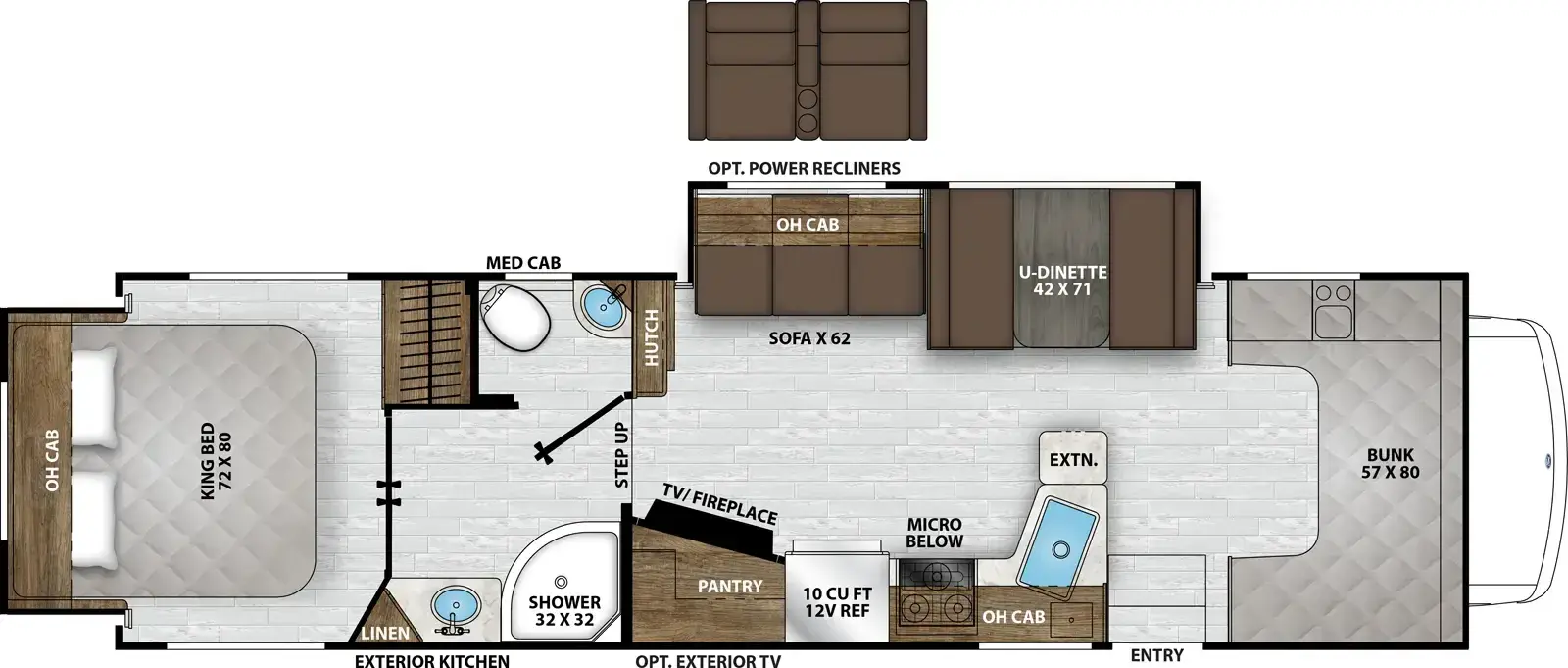 Leprechaun 300RS floorplan