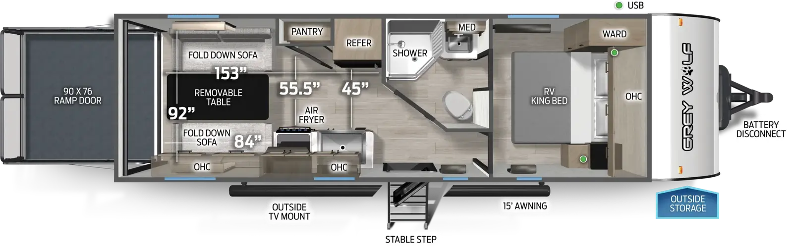 Cherokee Black Label 22RRBL floorplan
