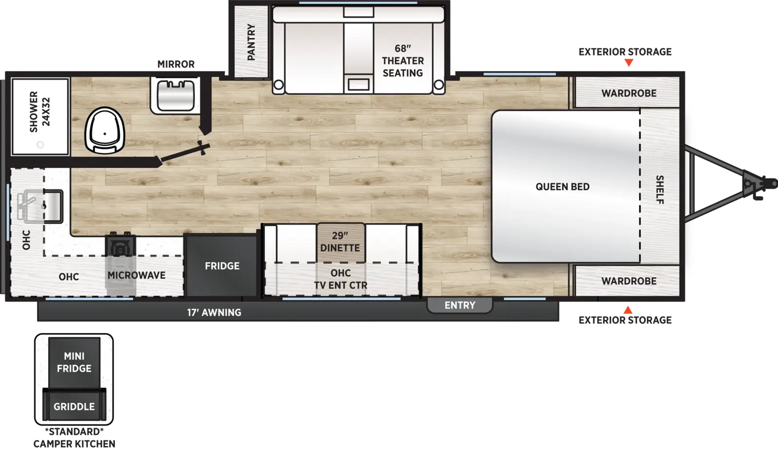 Aurora Light 19RBS Floorplan