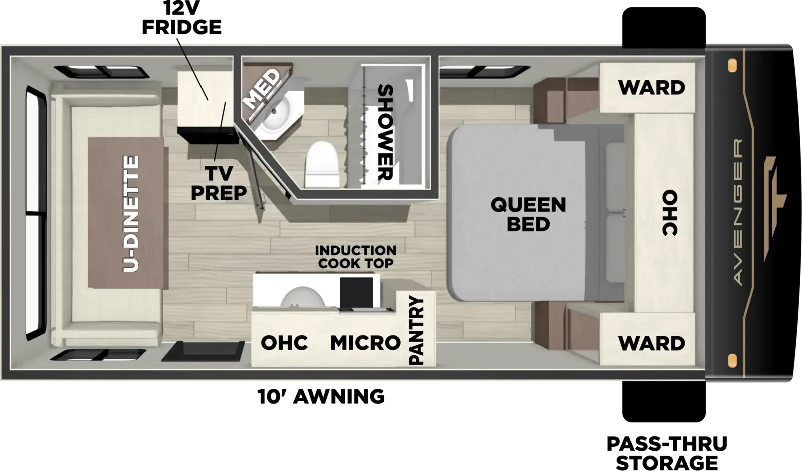 Avenger 17RDX Floorplan