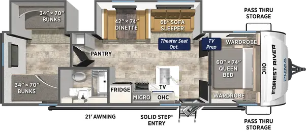 302BHS Floorplan Image