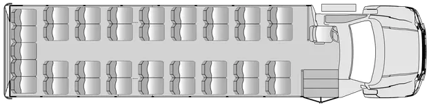 37 Passenger Plus Driver Floorplan Image