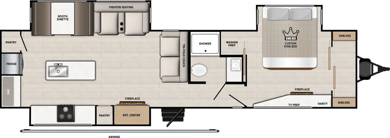 Vibe 3400XL Floorplan