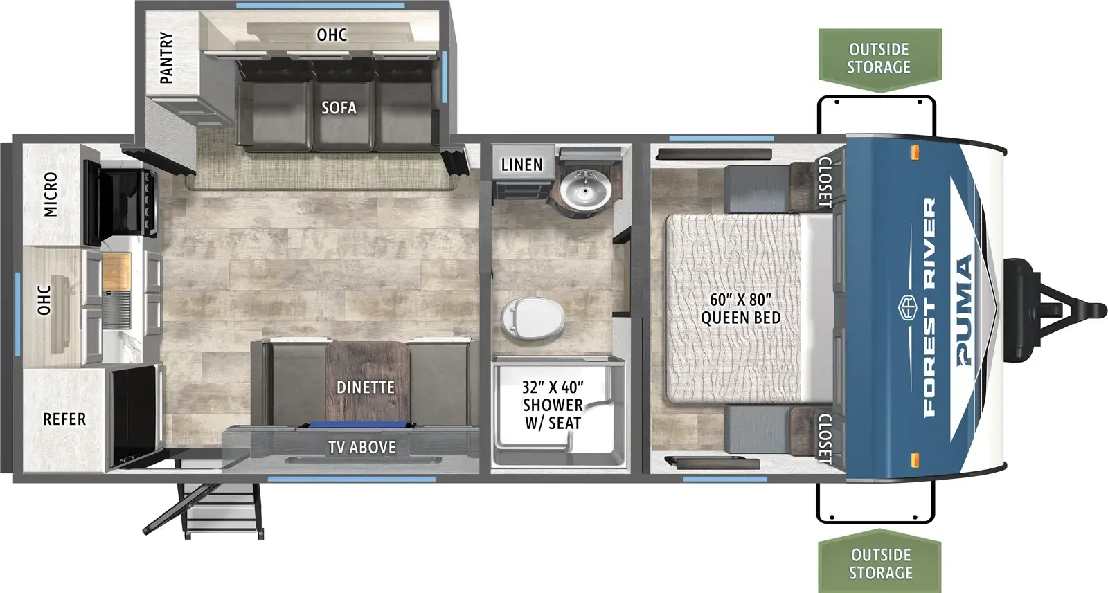 Puma 227RK floorplan