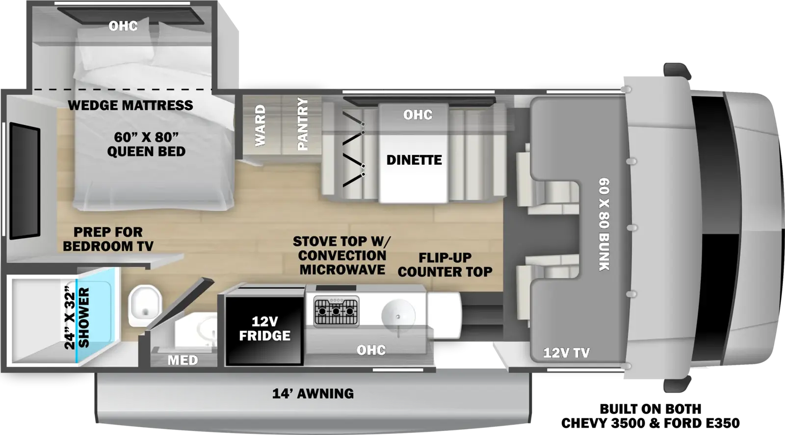 Sunseeker 2250SLE Floorplan