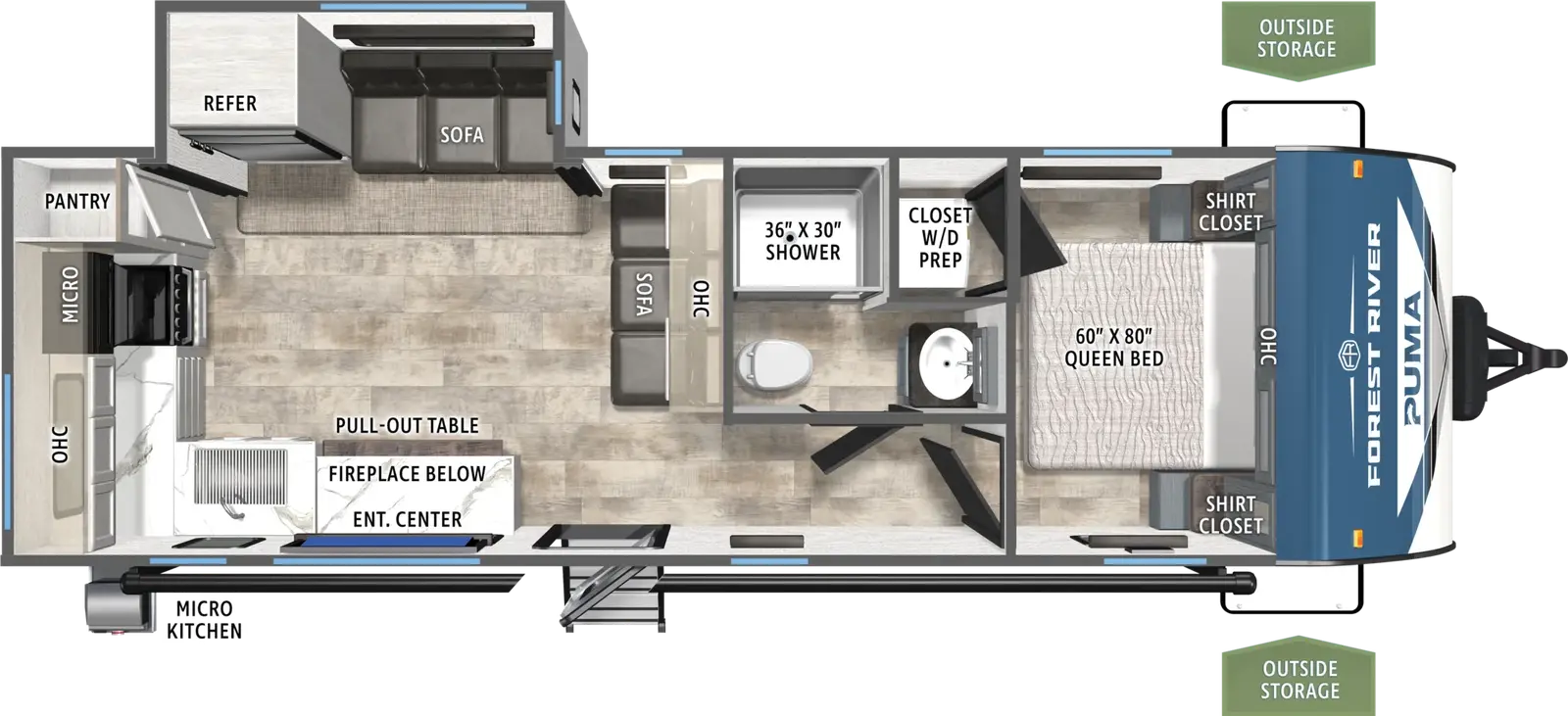 Puma 270RK Floorplan