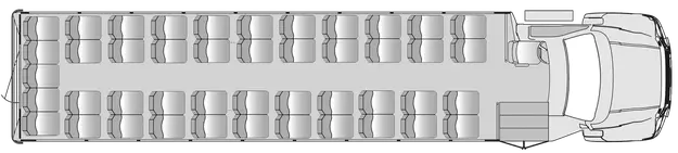 45 Passenger Plus Driver Floorplan Image