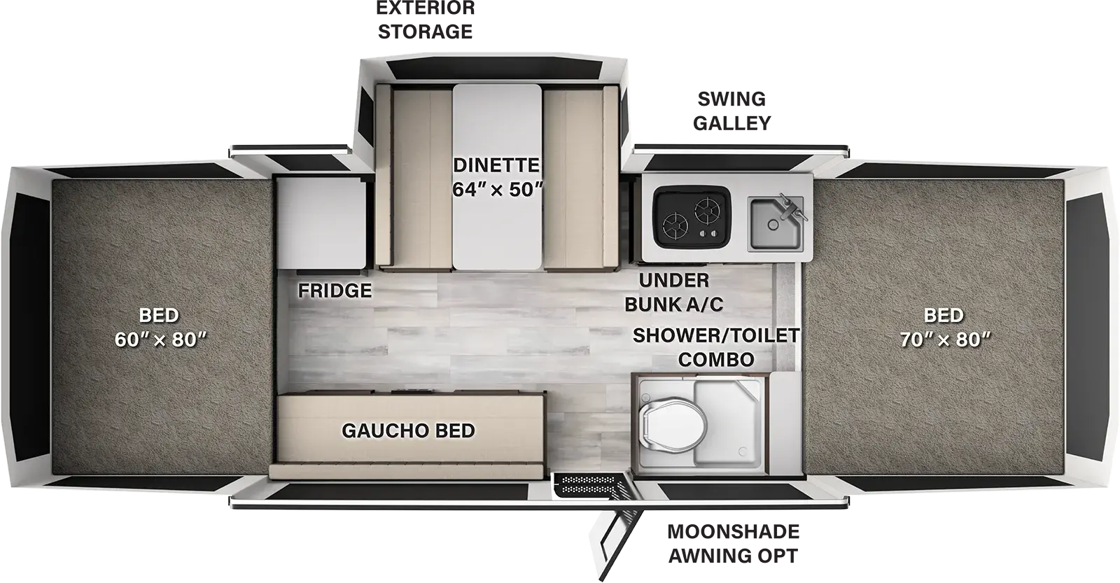 Flagstaff Tent 238MT Floorplan