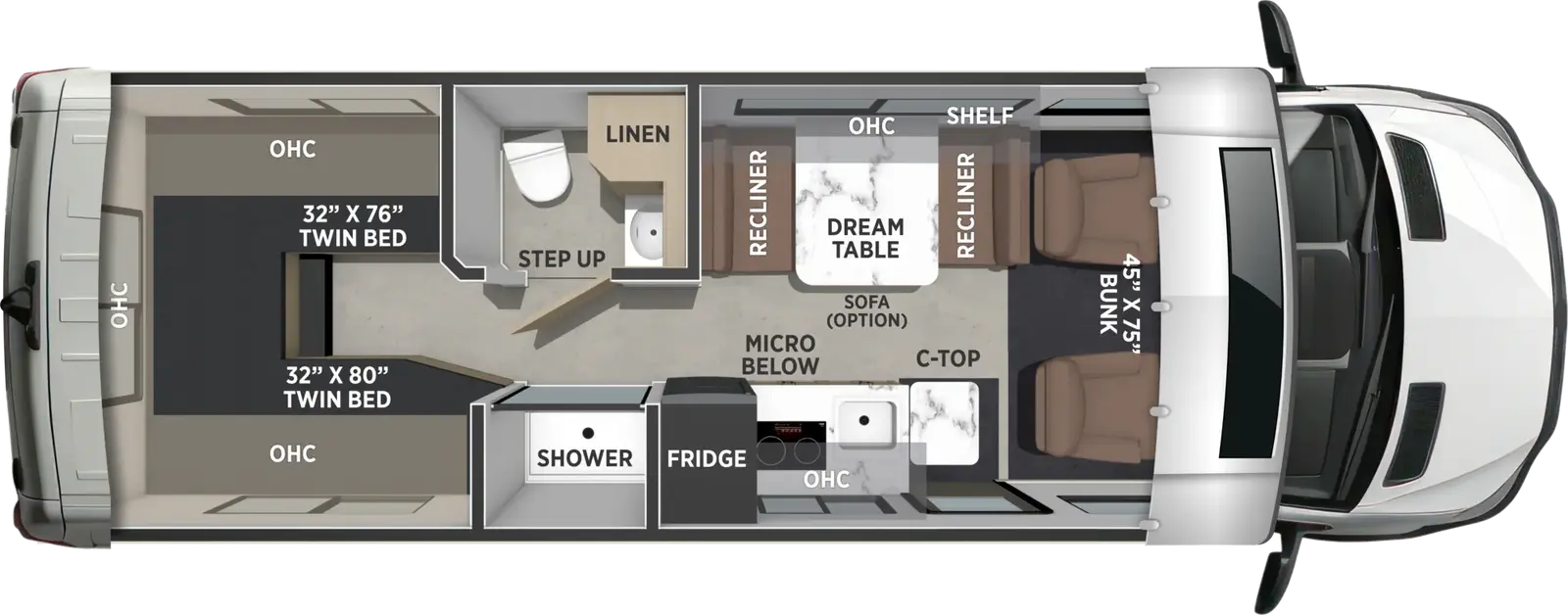 Prism 25TB floorplan