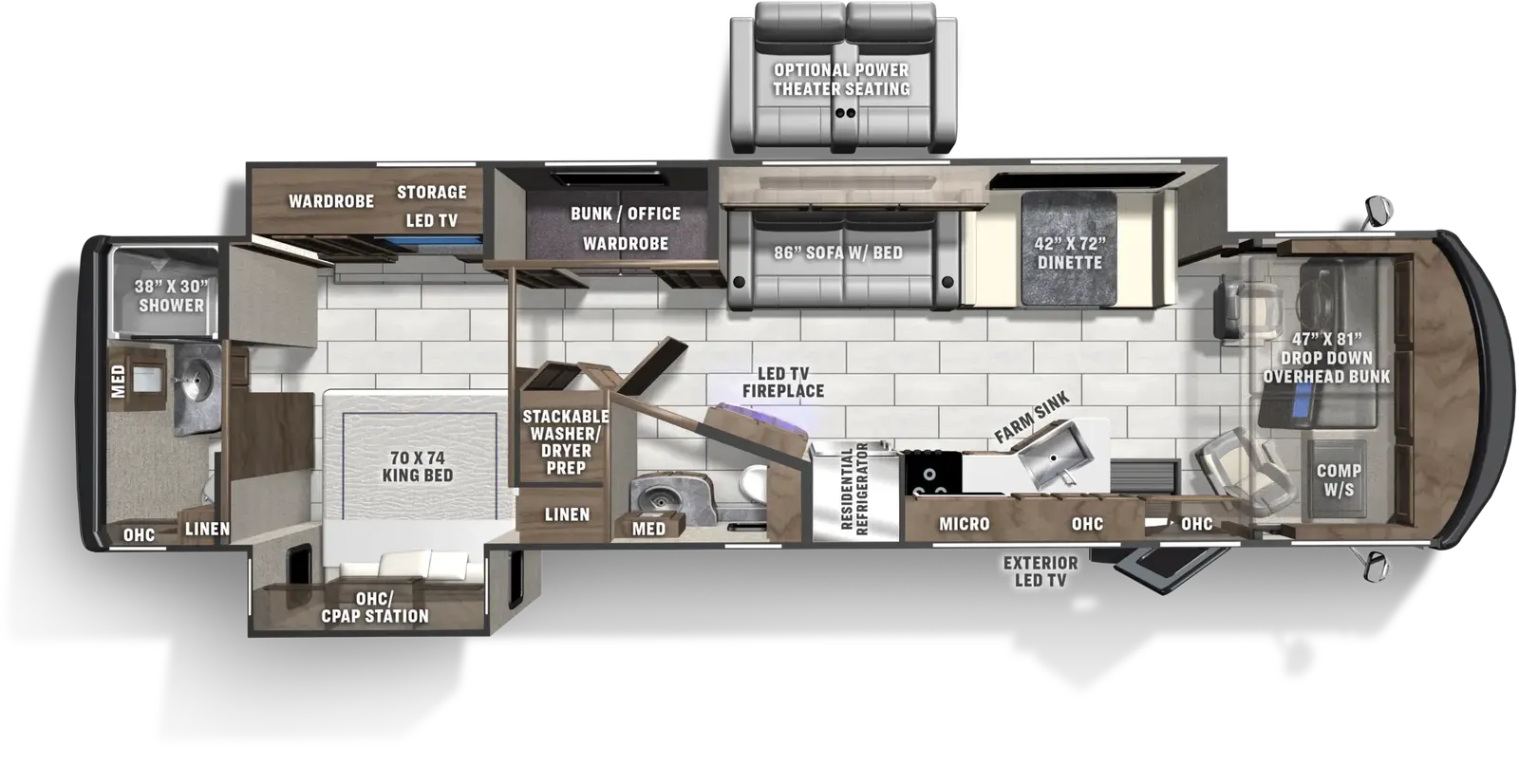 Encore 375RB floorplan