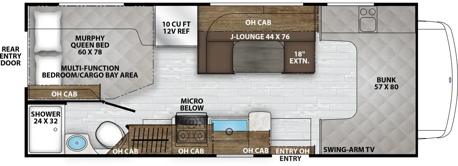 Leprechaun 220XG floorplan