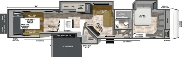 40BAR13 Floorplan Image