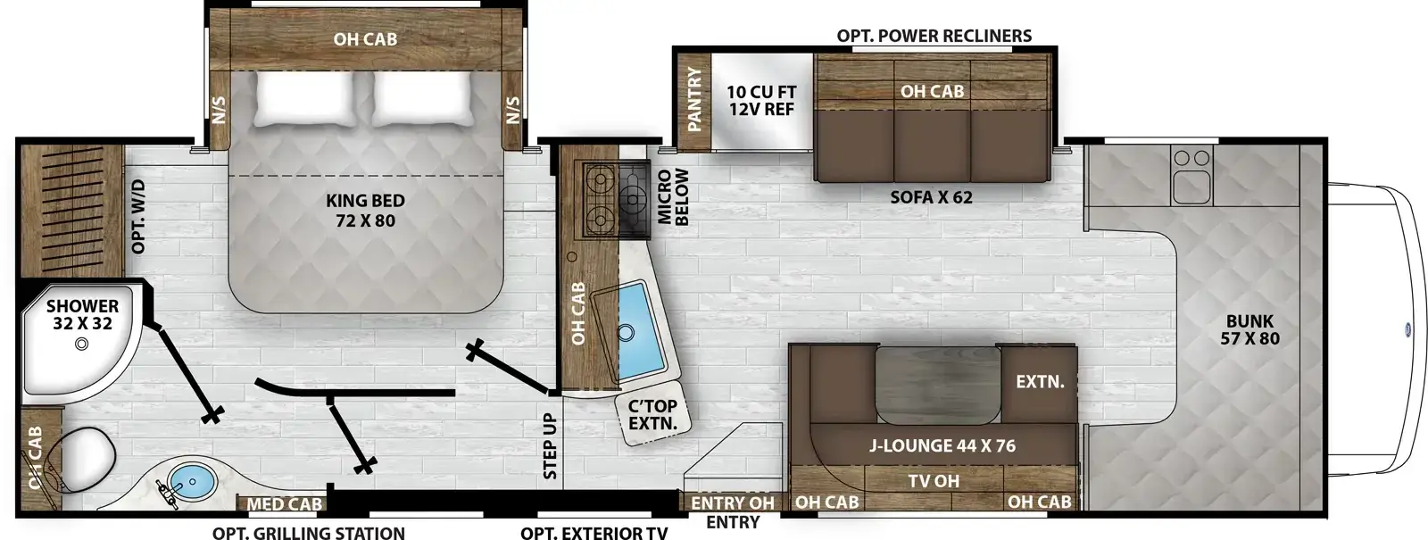 Leprechaun 308KB floorplan
