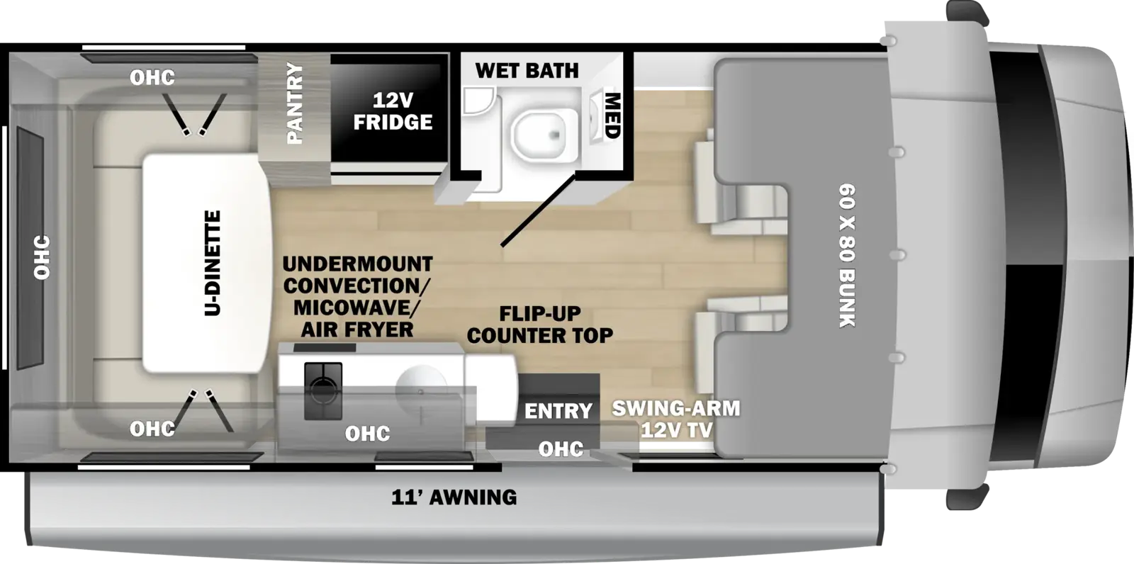 Sunseeker 1950LE Floorplan