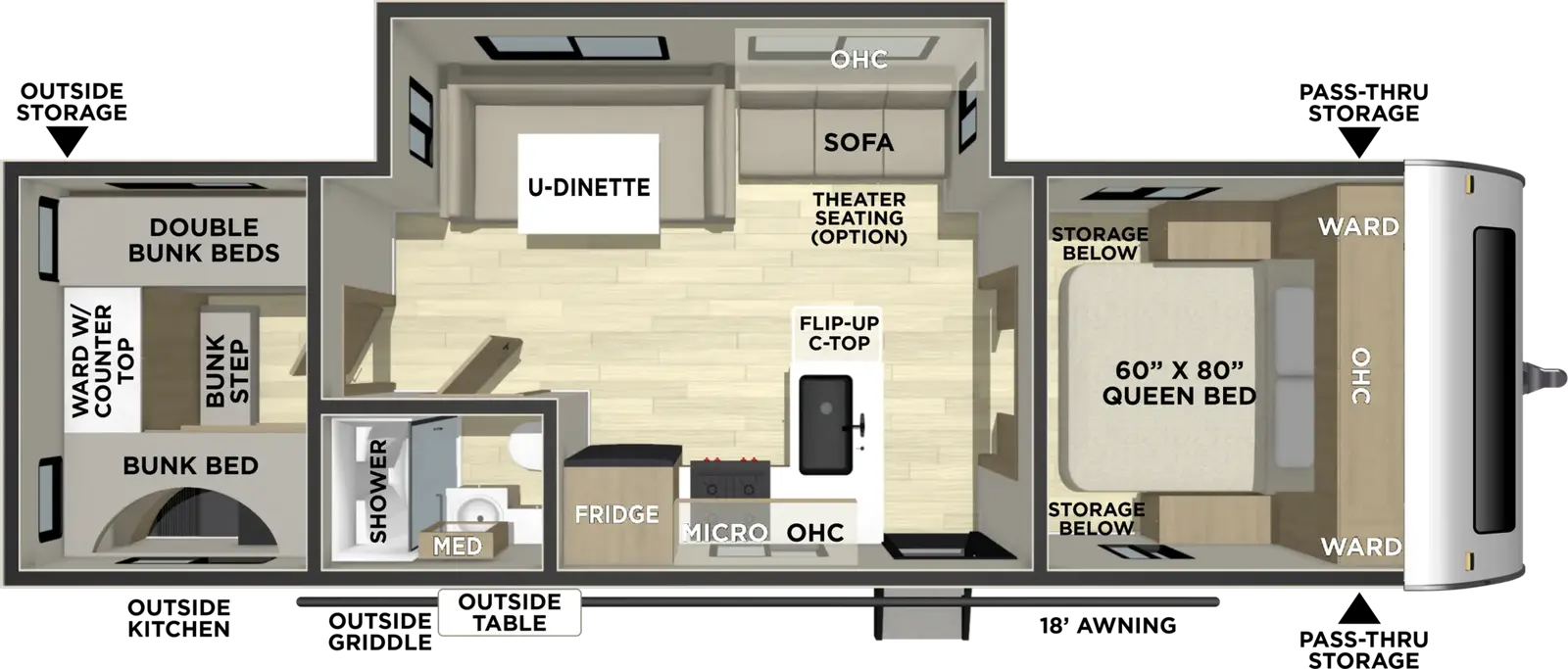 Freedom Express Ultra Lite 292BHDS floorplan