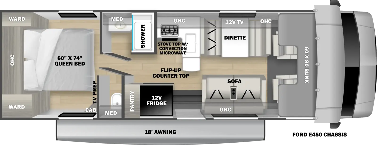 Sunseeker 2950LE Floorplan