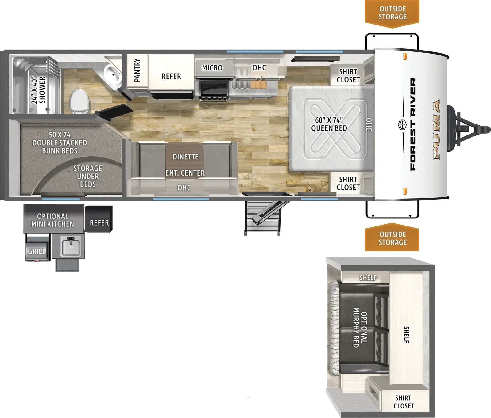 Puma Camping Edition 20BHCE Floorplan