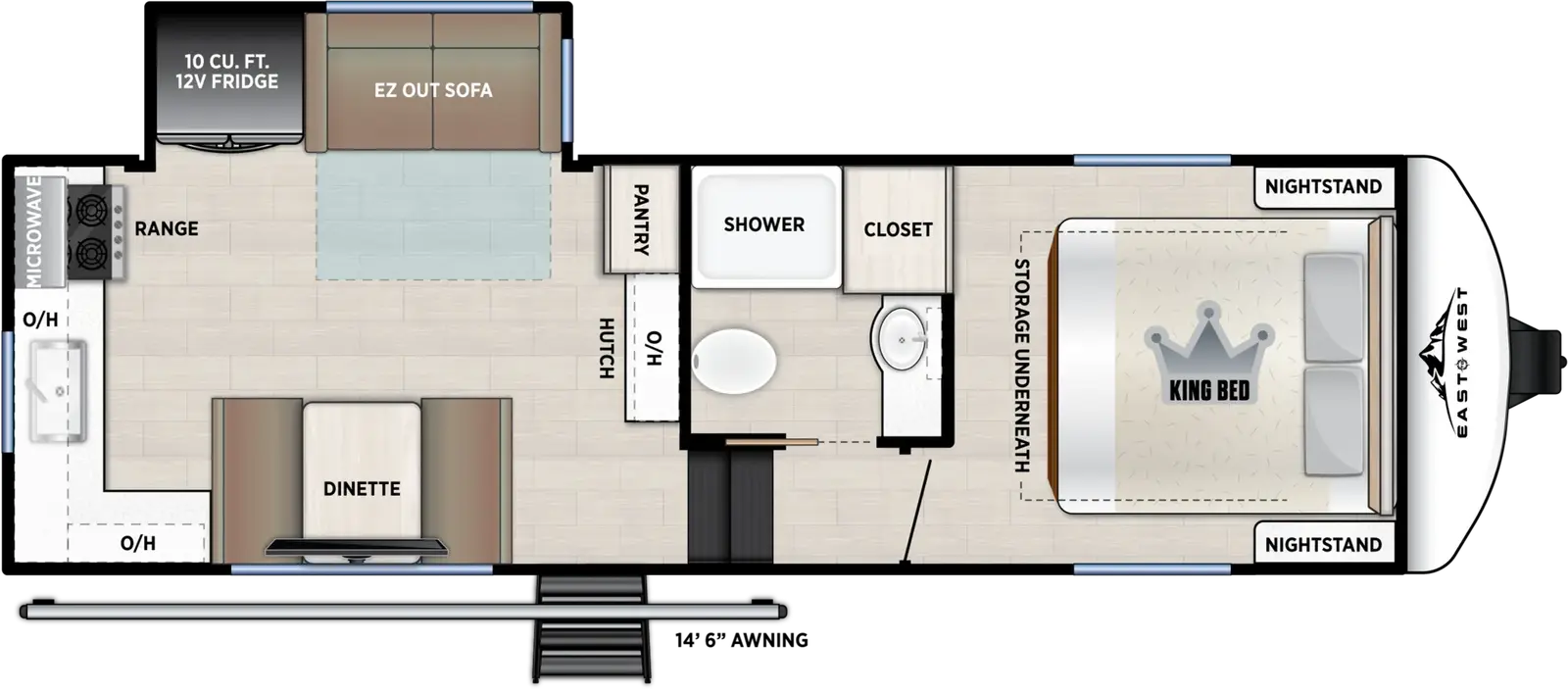 2027 East to West Tandara 235ML floorplan diagram