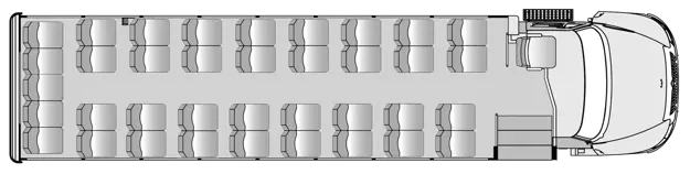37 Passenger Plus Driver Floorplan Image