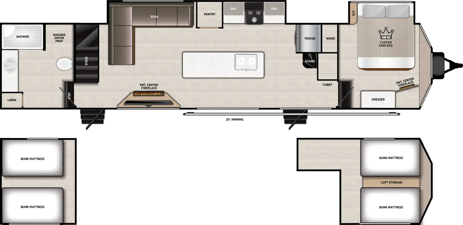 Wildwood Lodge 42ICE Floorplan