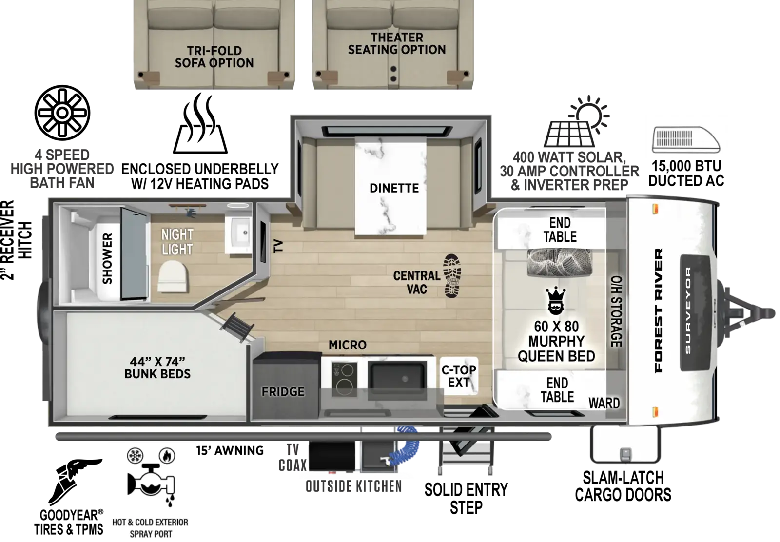 Surveyor Legend 19MDBLE Floorplan