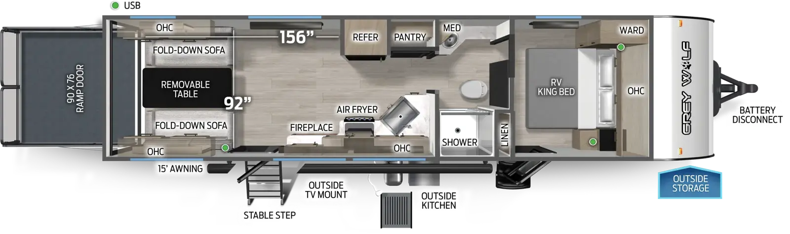 Cherokee Black Label 24RRTBL floorplan