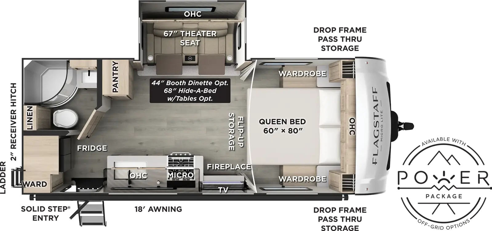 Flagstaff Micro Lite 22FBS Floorplan