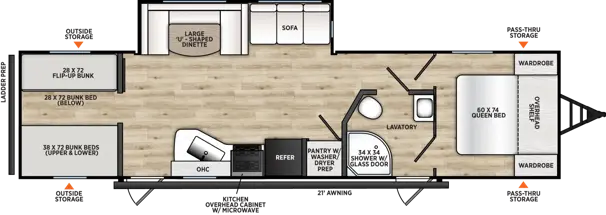 28QBUNK Floorplan Image