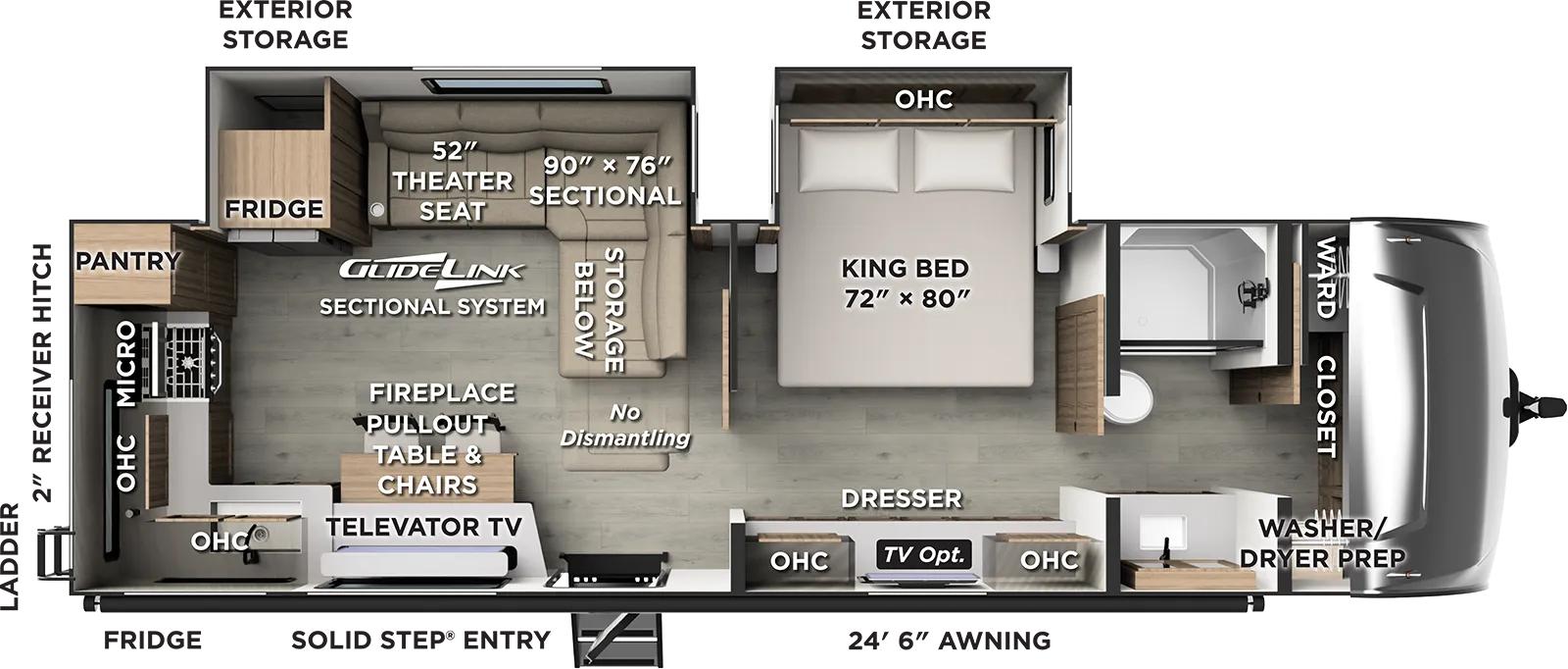 Forest River Rockwood Ultra Lite 2711RK floor plan layout published by Forest River
