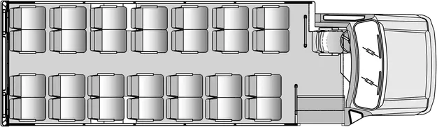 28 Passenger Plus Driver Floorplan Image