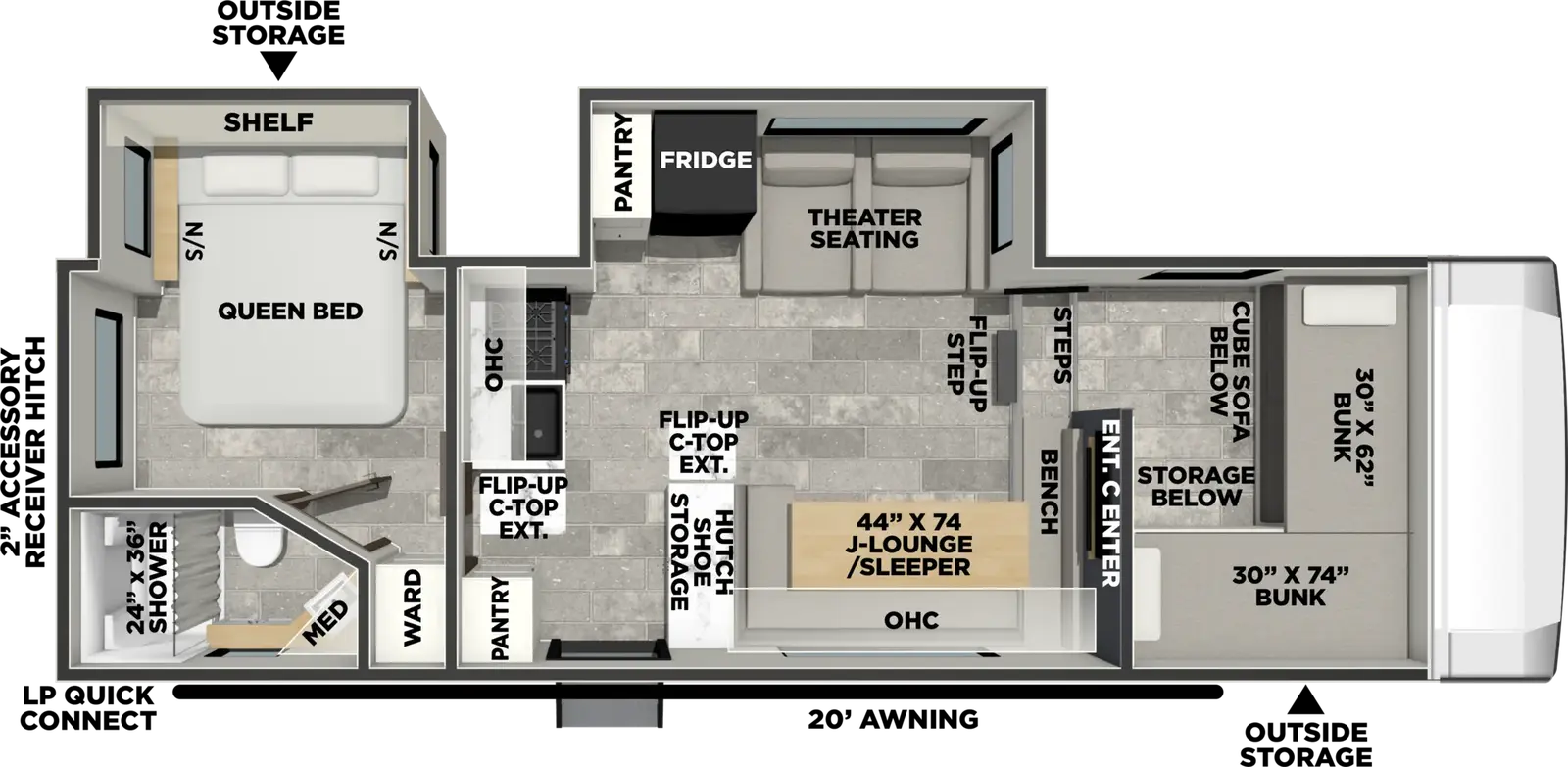 Phoenix 218SE floorplan