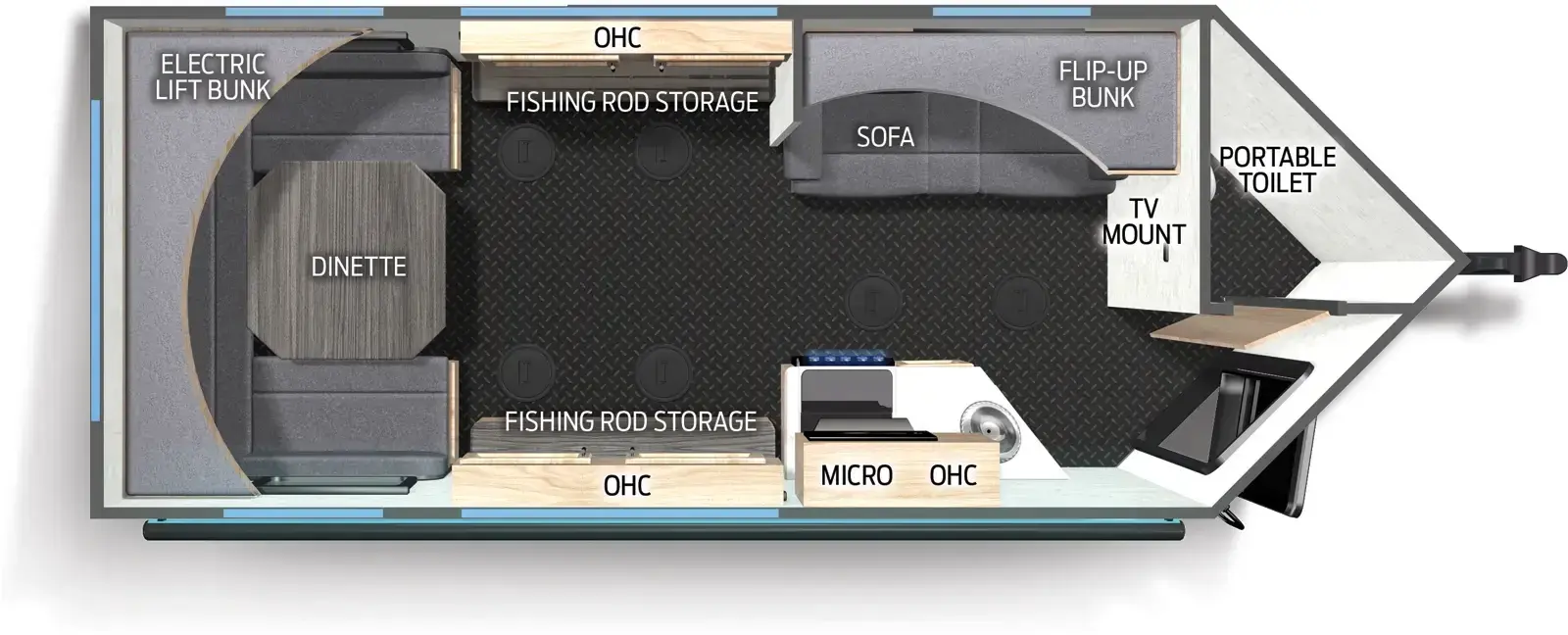 2026 Forest River Campsite Ice 16GT floorplan diagram