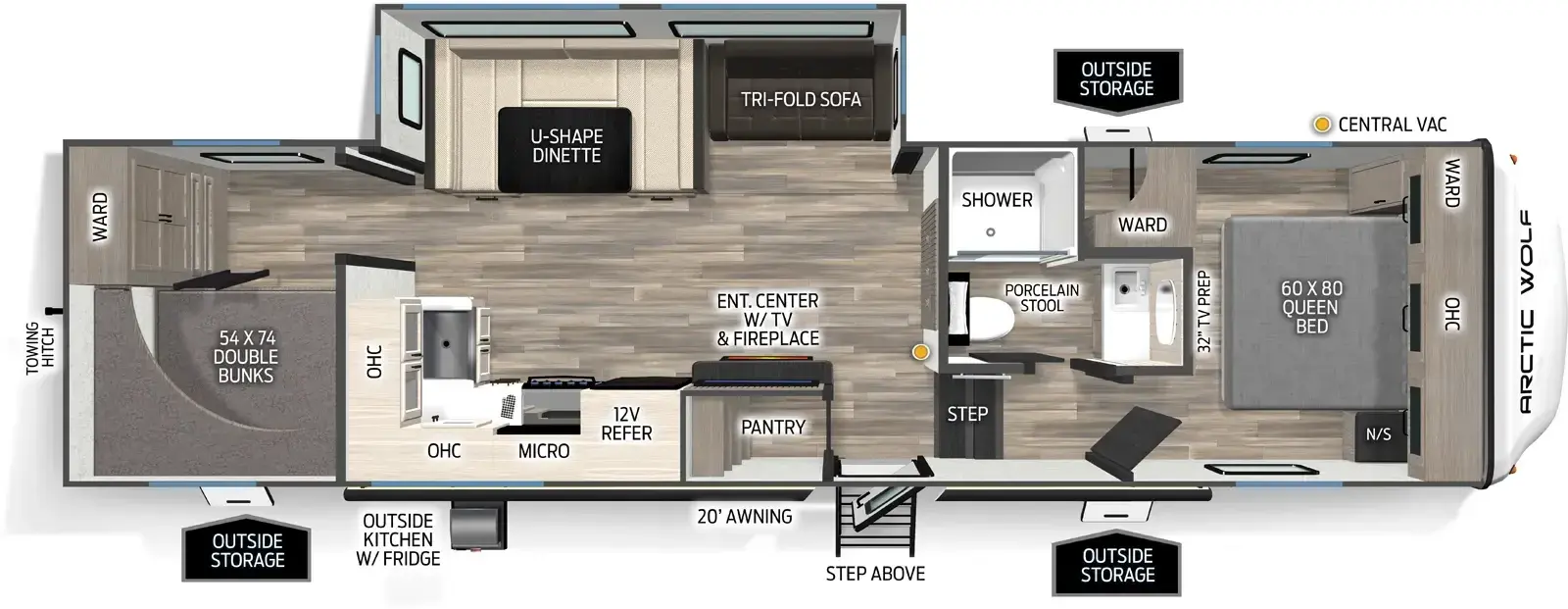 Arctic Wolf 287BH - DSO Floorplan