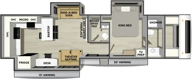 396RKLR Floorplan Image