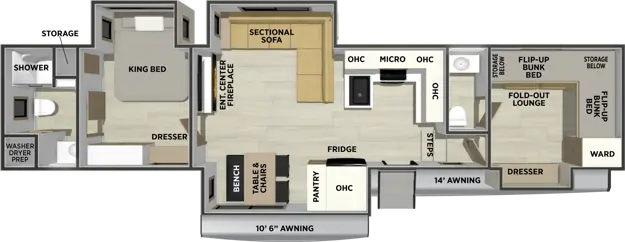 3710HBFB Floorplan Image