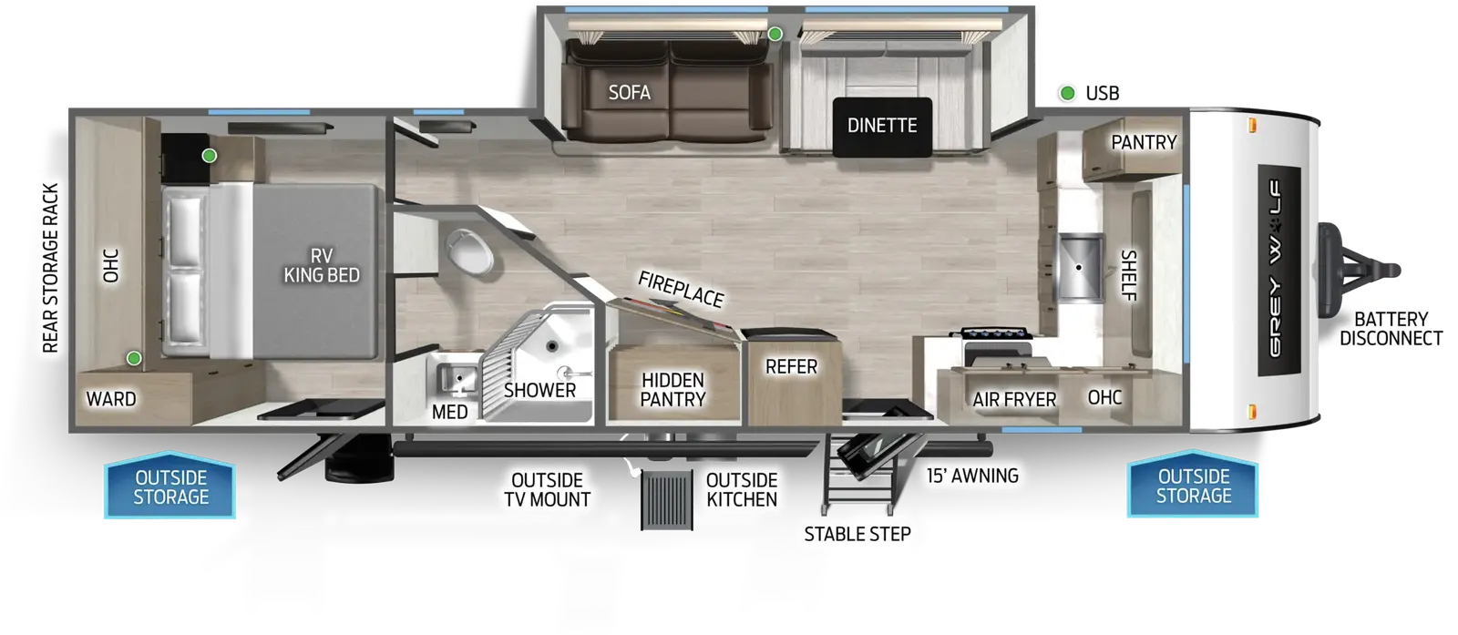 Cherokee Black Label 27GHBL floorplan