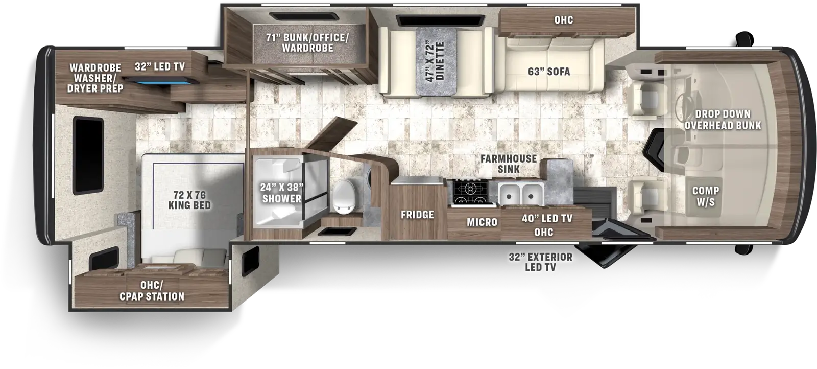 Pursuit 31ES floorplan