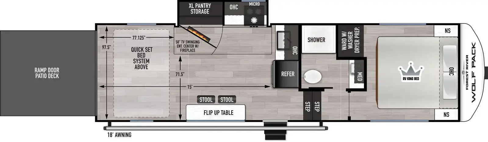 Wolf Pack 275PACK15 Floorplan